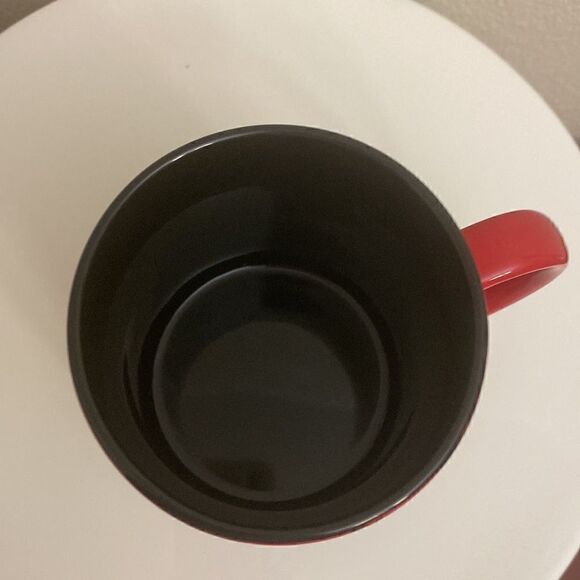 ☕️New Disney Minnie Mouse 20 oz Ceramic Coffee Mug Tea Cup Red/Black Collectible - Picture 6 of 6